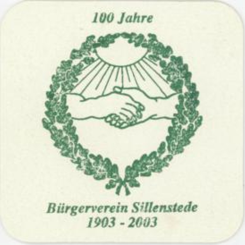 Bierdeckel (100 Jahre B&uuml;rgerverein Sillenstede)