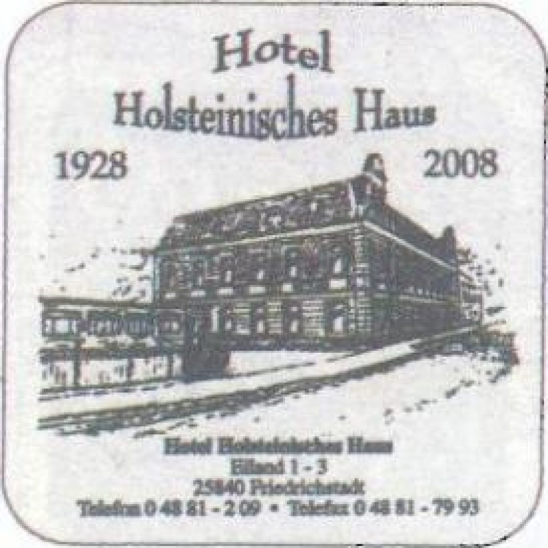 Bierdeckel (80 Jahre Holsteinisches Haus)