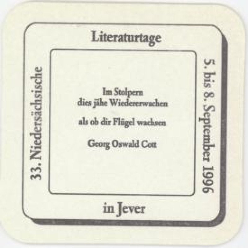 Bierdeckel (Nieders&auml;chsische Literaturtage)