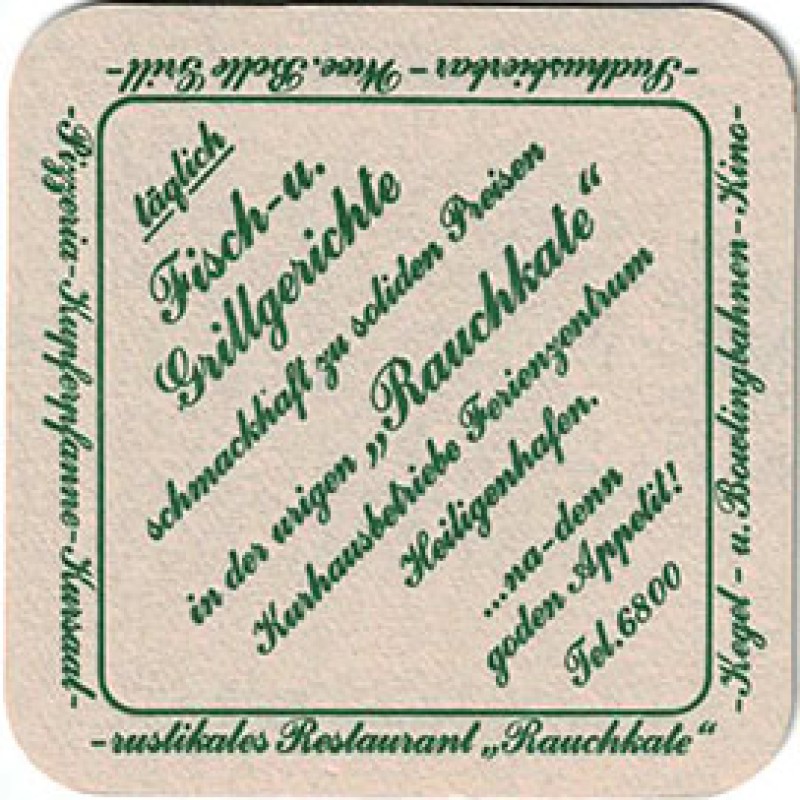 Bierdeckel (Rauchkate)