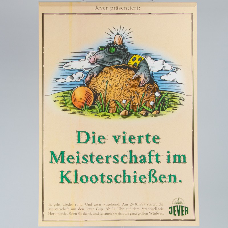 Plakat (Jever Cup im Klootschie&szlig;en)