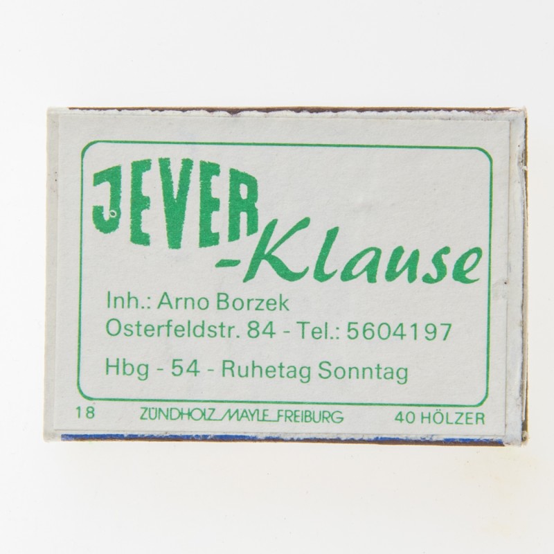 Streichh&ouml;lzer (Jever-Klause)