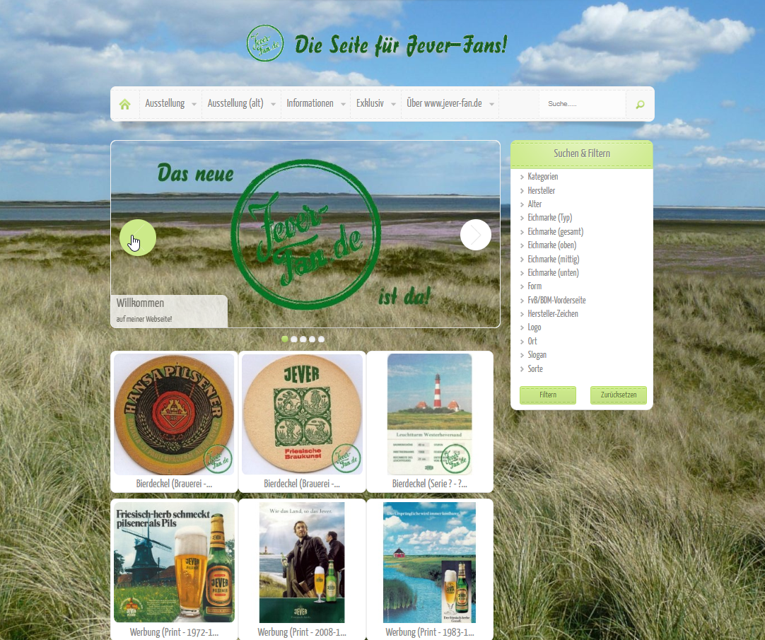 Webseite jever-fan.de 2019